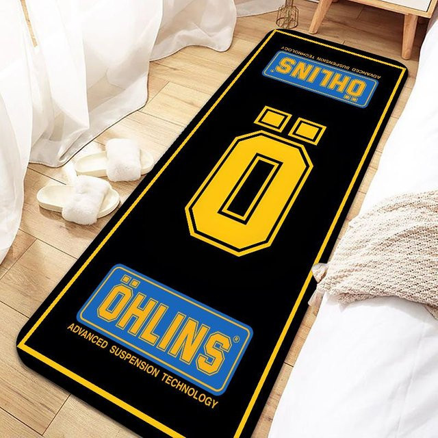Rutschfeste und waschbare Fußmatte von Warmth Home in Schwarz, B/L: 60 x 180 cm - Bild 1