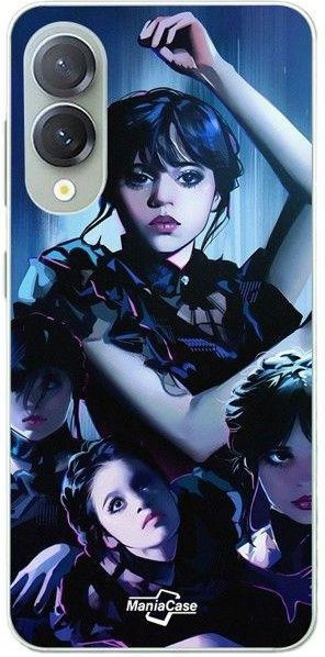 Maniacase Handyhülle für Samsung Galaxy S25 Edge aus Silikon mit Wednesday Addams Design in Schwarz - Bild 1