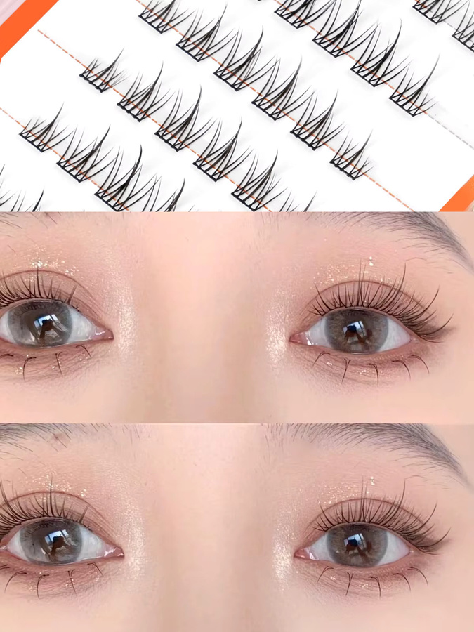 GROINNEYA DIY Cluster Wimpern, Natürlich, Unisex - Bild 3