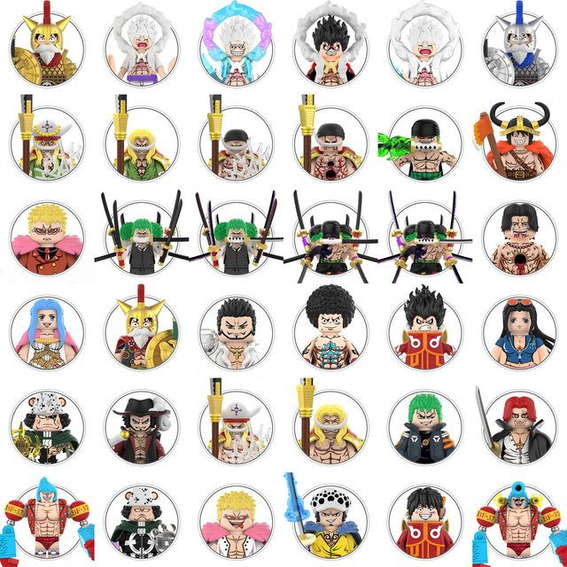ONE PIECE Bausteine Mini-Actionfiguren Zubehör, 68-teiliges Set - Bild 1