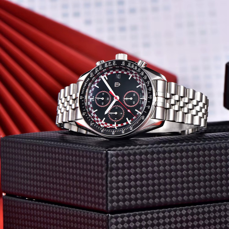 Pagani Design Chronograph, Quarz, Edelstahl, Silber, Herren - Bild 3