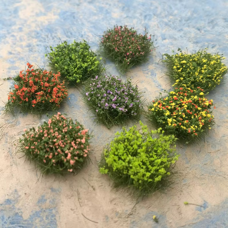 FunTrying Gras Cluster, Natur, Grün, Bunt / Mehrfarbig, 5 teile/los, 1/35 skala - Bild 2