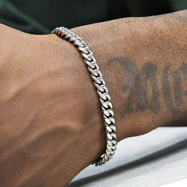 Armband FOMALHAUT, Edelstahl, Silber, Herren - Bild 1