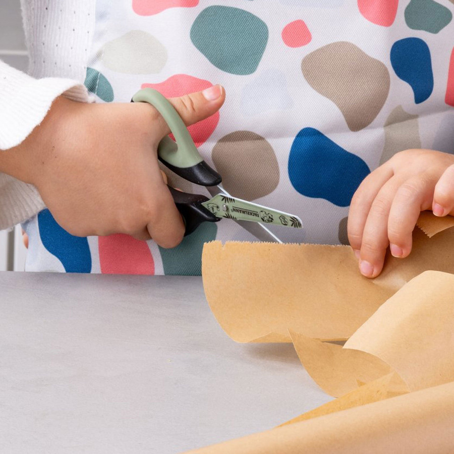 Fackelmann Kinder Schere Mini Cooking Dino in Grün aus Edelstahl mit Sicherheitsspitze - Bild 2