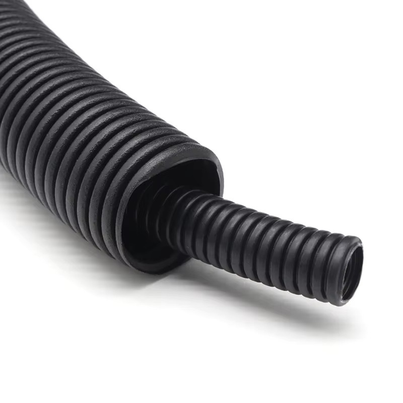 Isoliertes PP Wellrohr als Kabelschutz aus Kunststoff in Schwarz, Durchmesser: 7,5 mm bis 34,5 mm - Bild 4