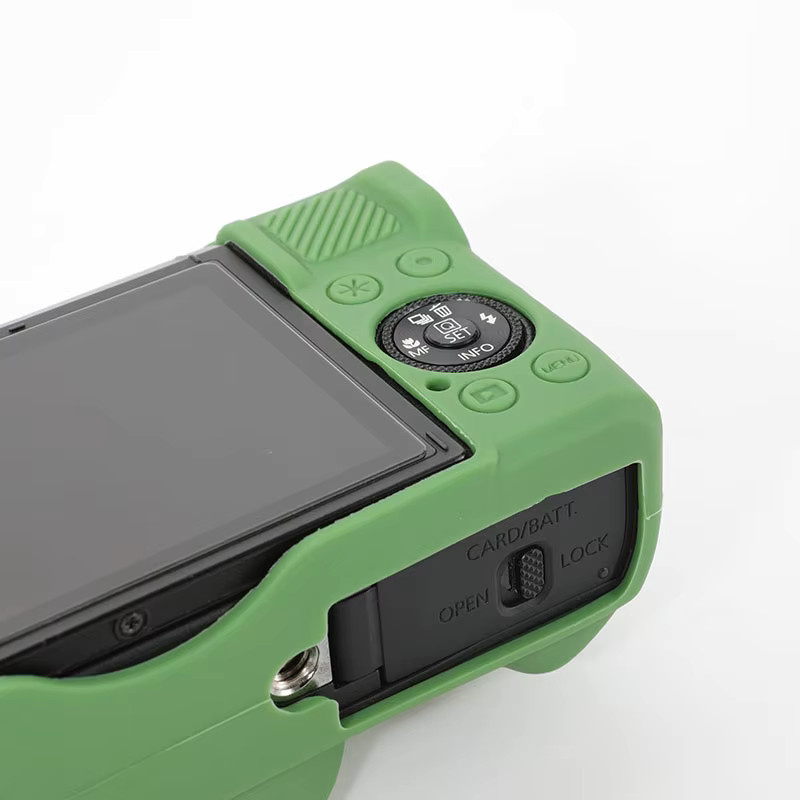 Kameratasche für Canon G7X Mark III inklusive Silikonhülle und Objektivdeckel in Gelb - Bild 3