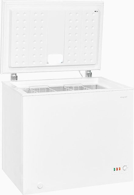 Exquisit GT200-030D Gefriertruhe in Weiss mit LED-Innenbeleuchtung - Bild 1