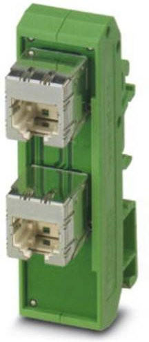 Phoenix Contact FL-PP-RJ45/RJ45-B Patch-Panel mit 1 Port für Ethernet/LAN in Grün - Bild 1