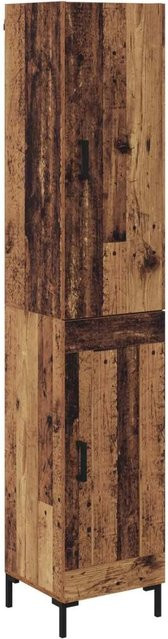 vidaXL Highboard Altholz Modern Braun B: 69,5 cm, T: 34 cm, H: 180 cm - Bild 1