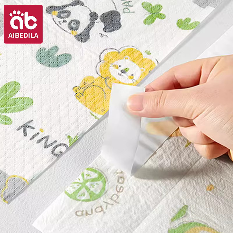AIBEDILA Baby Einweg-Tischmatten mit niedlichem Tierdesign, ölbeständig und wasserdicht, tragbare Essunterlagen für Kleinkinder in Multicolour und Grün - Bild 1