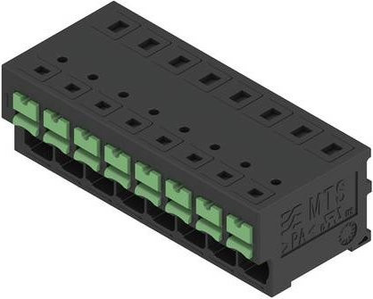 Weidmüller Leiterplattenklemme 4mm² Polzahl 8 Schwarz 12 Stück - Bild 1
