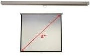 Acer Rollo Leinwand M87-S01MW in Weiß und Schwarz, B: 174 cm x H: 174 cm - Bild 1