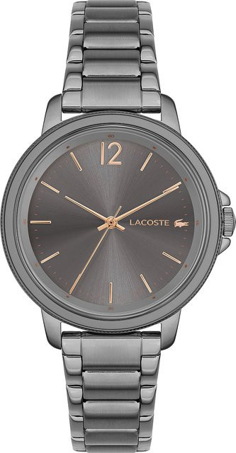 Lacoste Damenuhr, Quarz, Edelstahl, Grau, 38 mm, 5 ATM - Bild 1