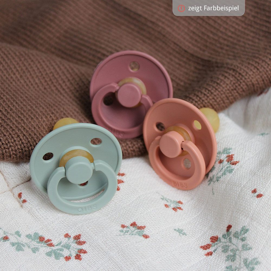 BIBS Schnuller 2er Pack Baby Blue / Iron Grösse 6-18 Monate aus Naturkautschuk und BPA-frei - Bild 4