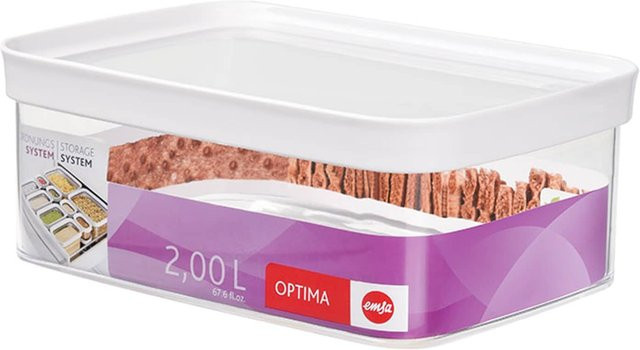 EMSA Trockenvorratsdose OPTIMA rechteckig, transparent, 2 Liter - Bild 1