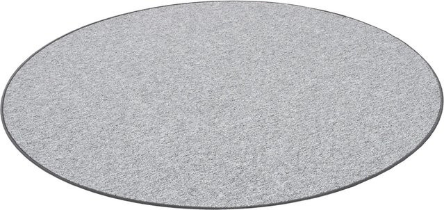 Snapstyle Feinschlingen Velour Teppich Strong Silbergrau Rund Durchmesser: 200 cm - Bild 1