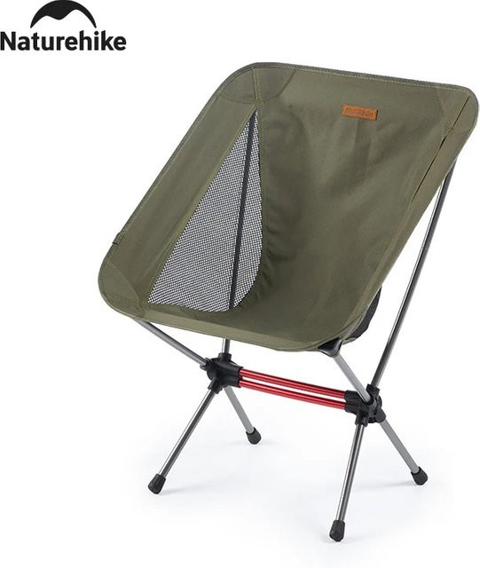 Naturehike Mond Campingstuhl aus Aluminiumlegierung, tragbarer Klappstuhl für Outdoor, Wandern und Angeln, Farbe: Grün - Bild 1