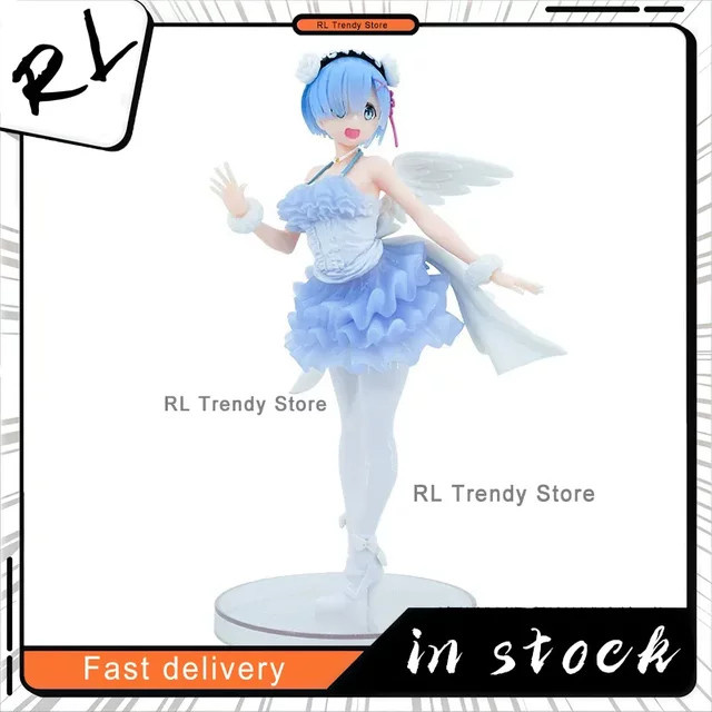 Bandai Re:Zero Angel Rem Standing Pose, Anime Figur Modell Statue, 23cm - Bild 1