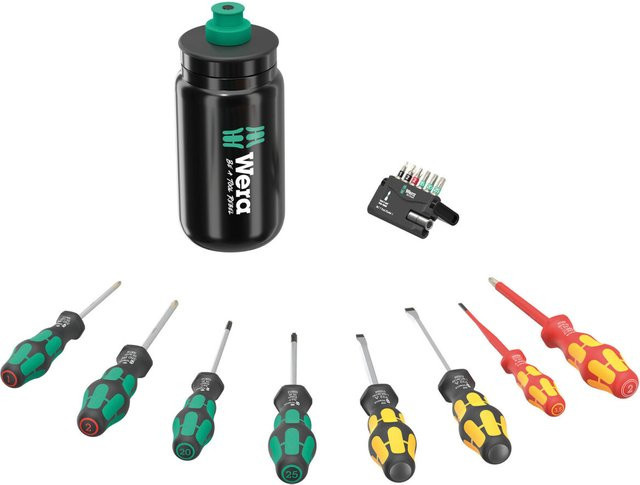 Wera Kraftform XL Bottle Schraubendreher- und Bit-Set mit Trinkflasche, 17-teilig, multicolor - Bild 1