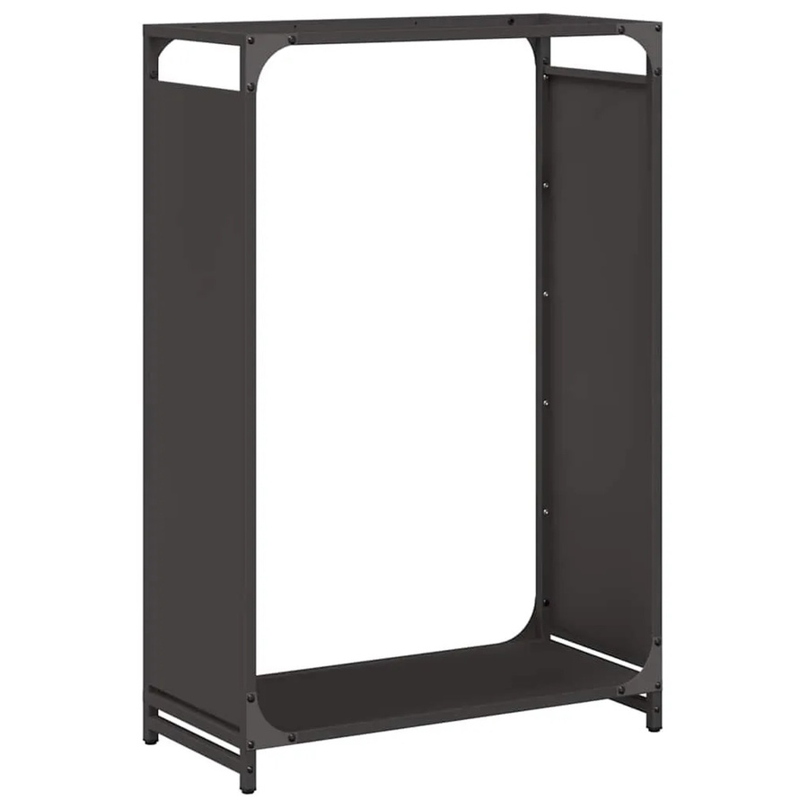 vidaXL Brennholzregal aus kaltgewalztem Stahl in Schwarz, B/T/H: 60 x 28 x 90 cm - Bild 2