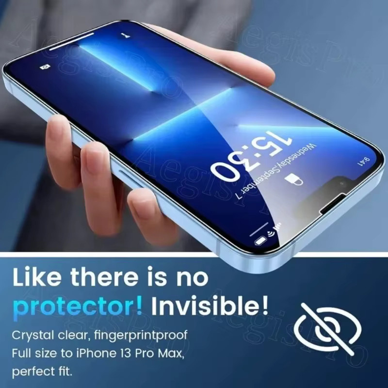ZMZE 5er Pack Displayschutzfolie aus gehärtetem Glas für iPhone 13 14 Pro Max und iPhone 13 Mini, transparent, kratzfest und bruchsicher - Bild 2