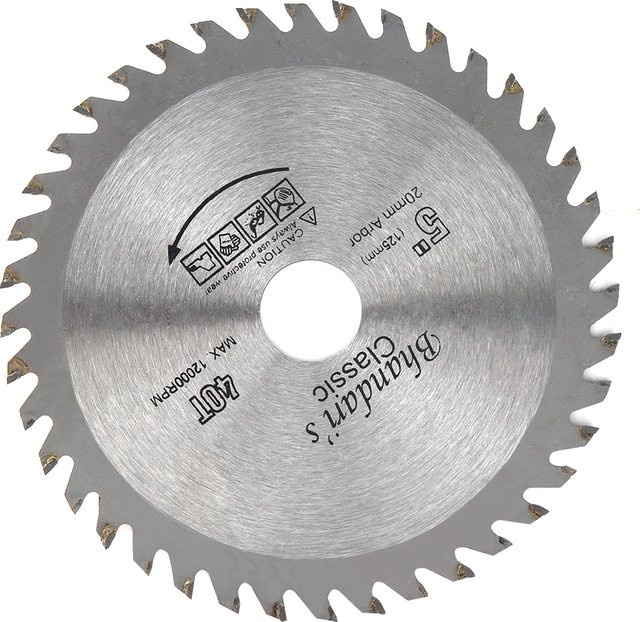 SIFANG Holzsägeblatt mit Hartmetallspitze, Durchmesser: 125 mm, Farbe: Silber - Bild 1