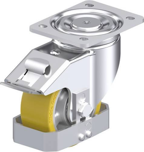 Blickle Stahlblech-Lenkrolle LH-ALTH 127K-FI-FS in Silber, Rad-Durchmesser: 125 mm, Tragfähigkeit: 750 kg - Bild 1