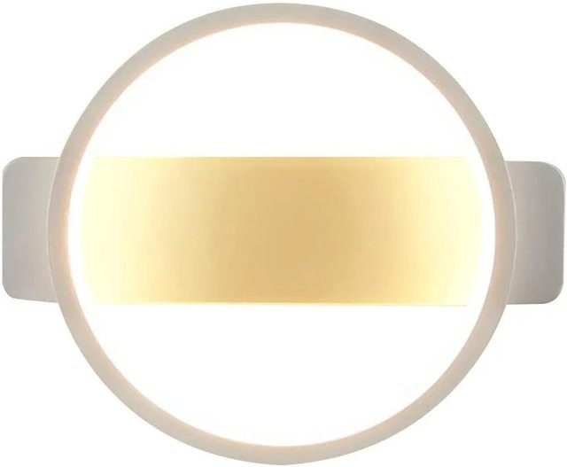 NETTLIFE Moderne LED Wandleuchte in Weiß mit 7W und warmweißem Licht (3000K) - Bild 1
