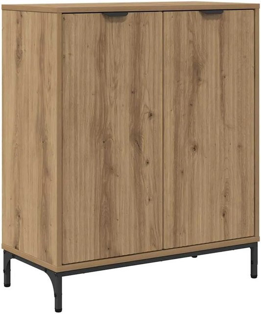 vidaXL Sideboard Artisan-Eiche in Braun aus Holzwerkstoff für Wohnzimmer, Esszimmer oder Küche, B/T/H: 69,5 x 33 x 82 cm - Bild 1