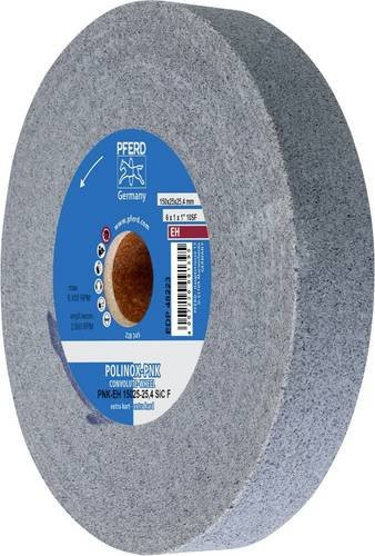PFERD TOOLS POLINOX Gewickeltes Vlies-Rad PNK, Farbe: Grau, Durchmesser: 150 mm, Breite: 25 mm, Bohrung-Ø: 25,4 mm, Extrahart SIC Fein für Finish - Bild 1