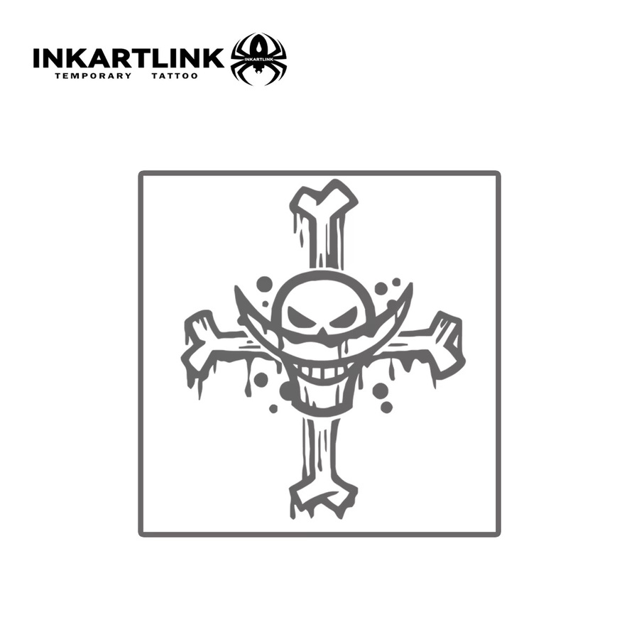 INKARTLINK Temporärer Tattoo-Aufkleber Whitebeard Pirates, wasserfest - Bild 3