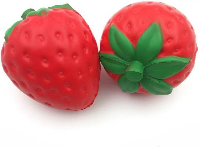Erdbeer Squishy, Quetschspielzeug, Cremeduft, langsam aufsteigend - Bild 1
