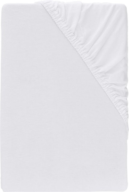 LIVARNO Premium Bi-Elastic-Boxspring-Spannbettlaken aus Baumwolle und Elasthan, Weiß, B/T: 180 x 200 cm - Bild 1