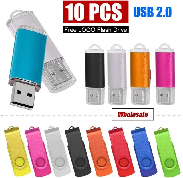 10er Set KAWEIDA USB 2.0 Flash Drive Memory Stick in Lila mit individueller Logo-Personalisierung - Bild 1