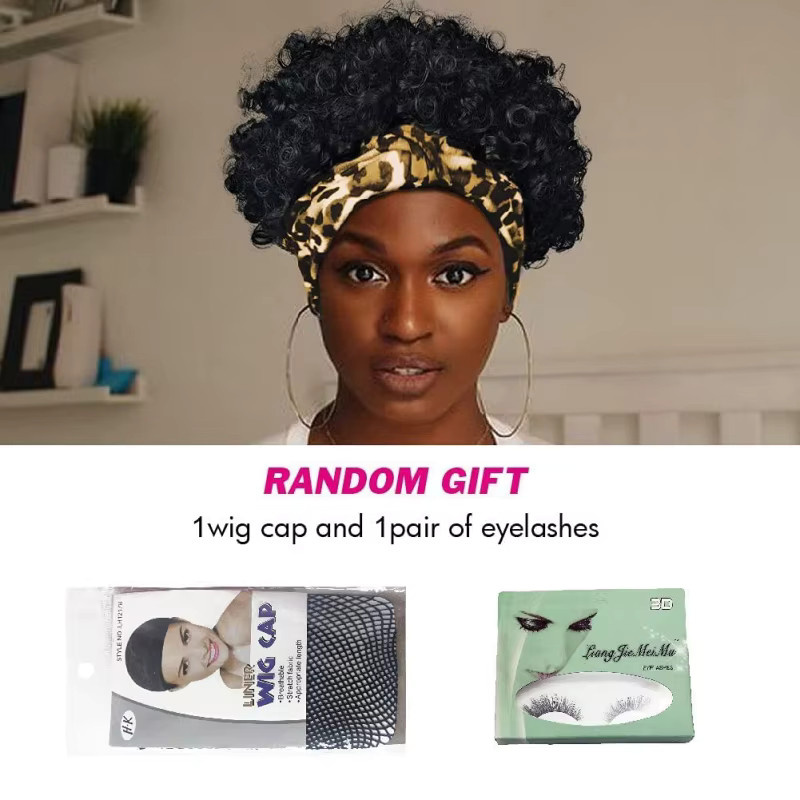 Suri Hair Afro-Perücke, lockige Ananas-Synthetik-Perücke mit Stirnband, Damen - Bild 5