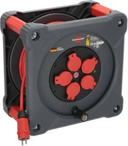 Brennenstuhl Kabeltrommel KA 5210 IP44 rot mit 50m H07BQ-F 3G2,5 Kabel - Bild 1
