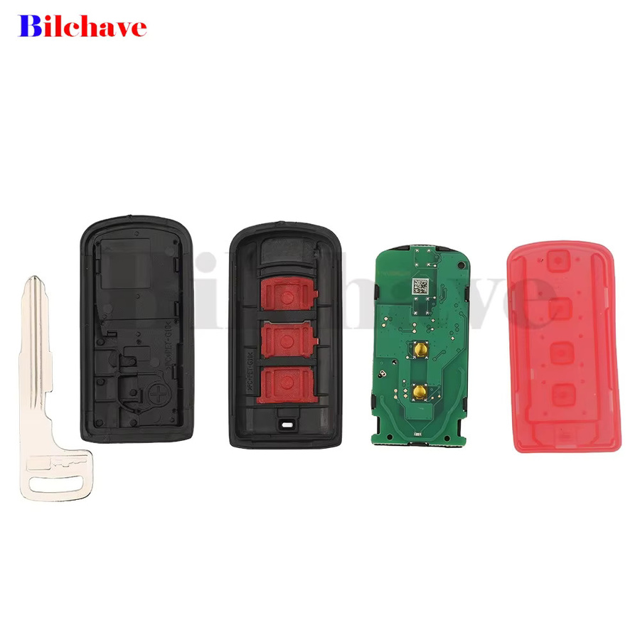 Jingyuqin Smart Auto Schlüssel für Mitsubishi Mirage Eclipse Kreuz 2013-2024, ID47 Chip 315MHz, Farbe: Schwarz - Bild 4