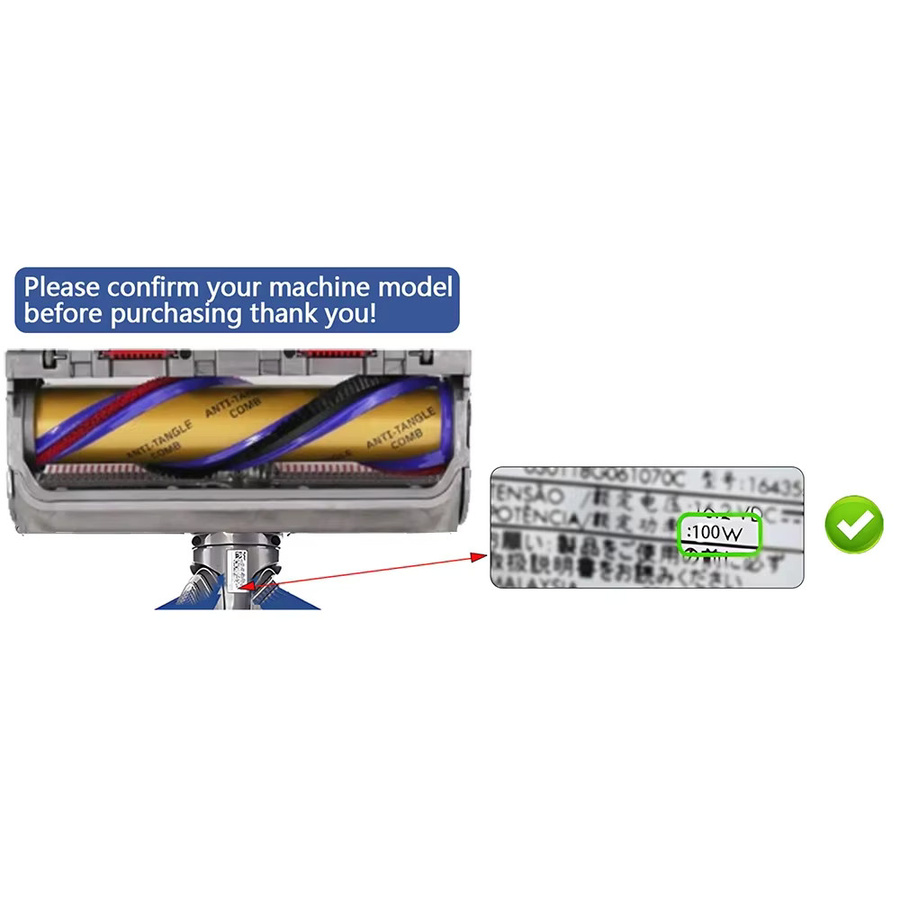 Dyson Hochdrehmoment-Rollenbürste Ersatzteil für V11 V15 Gen5 für Hartholzböden und verschiedene Bodenarten - Bild 3