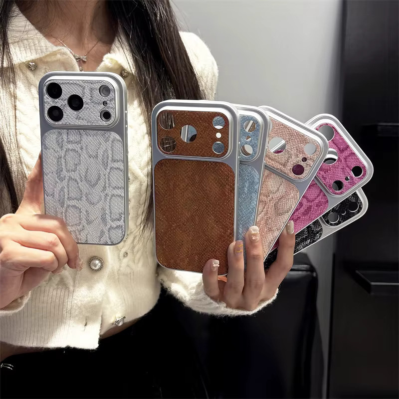 Premium Business Handyhülle mit Leder-Textur und stoßfestem Bumper-Design für iPhone 17 Air, 16, 15, 14, 13 Pro Max in Weiß - Bild 2