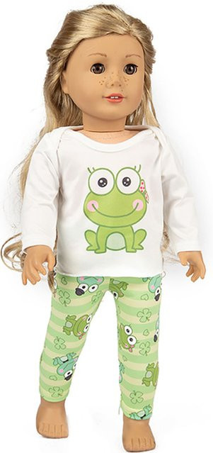 dearbei Reborn Puppe Grüner Frosch Kleidung, Puppen Zubehör, Grün - Bild 1
