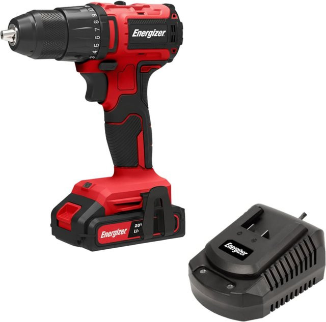 Energizer 20V Brushless Akku-Bohrschrauber Set in Rot mit 4Ah Li-Ion Akku und Schnellladegerät - Bild 1