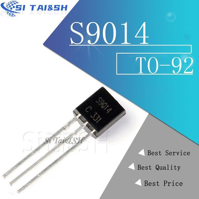 100 Stück S9014 TO-92 Triodentransistor von Si Tai&SH in Schwarz - Bild 1