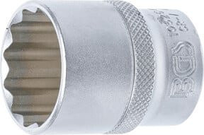 BGS Steckschlüssel-Einsatz Zwölfkant 10626, Antrieb 1/2 Zoll, Schlüsselweite 26 mm, Farbe Silber - Bild 1