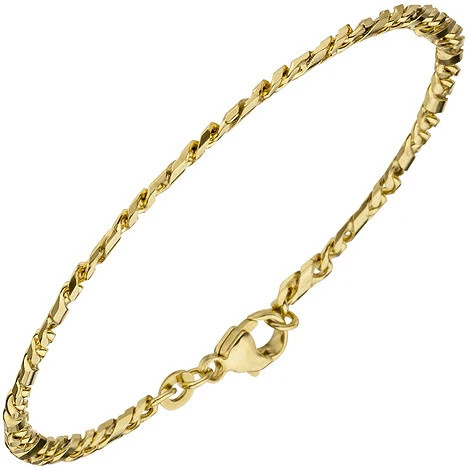Colfem Armband 333 Gelbgold, 18,5 cm, Unisex - Bild 1