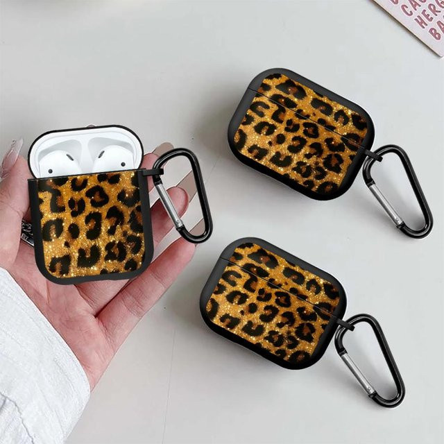 Schutzhülle mit Leopardenmuster für Apple AirPods Pro und AirPods 4, Mehrfarbig - Bild 1