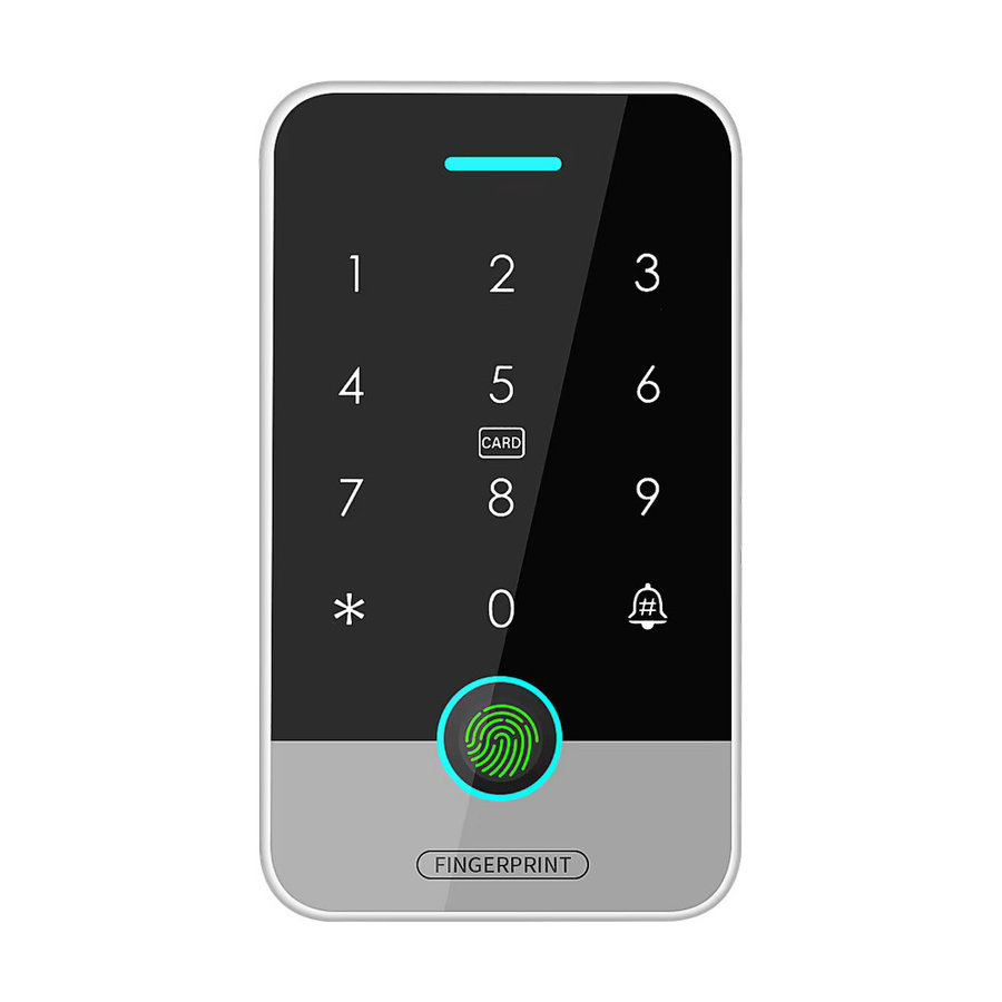 Asia-Teco IP67 Zugangskontrolltürsystem in Schwarz mit Tuya RFID, NFC, Bluetooth, Fingerabdruck und Tastatur für Remote Unlock via Wifi Gateway - Bild 5