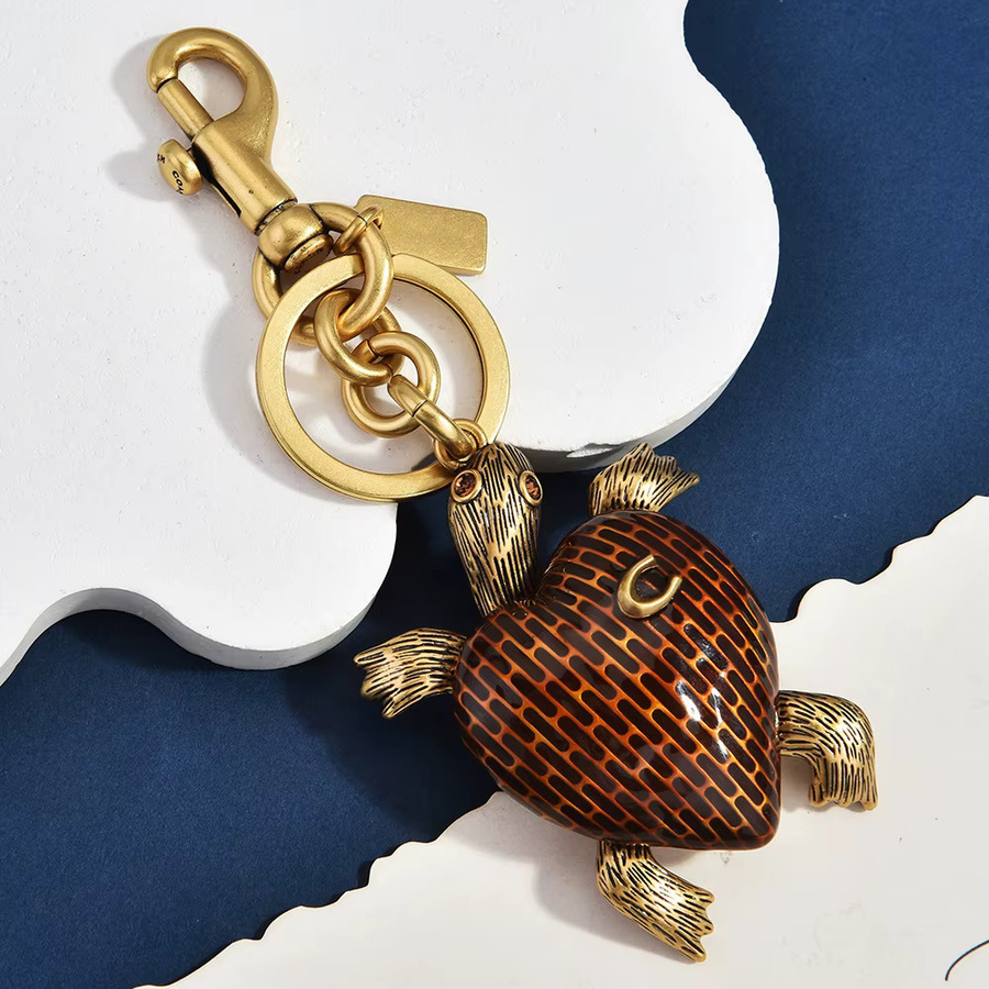Schlüsselanhänger Emaille-Herz-Schildkröte, Metall, Silber, Damen - Bild 4