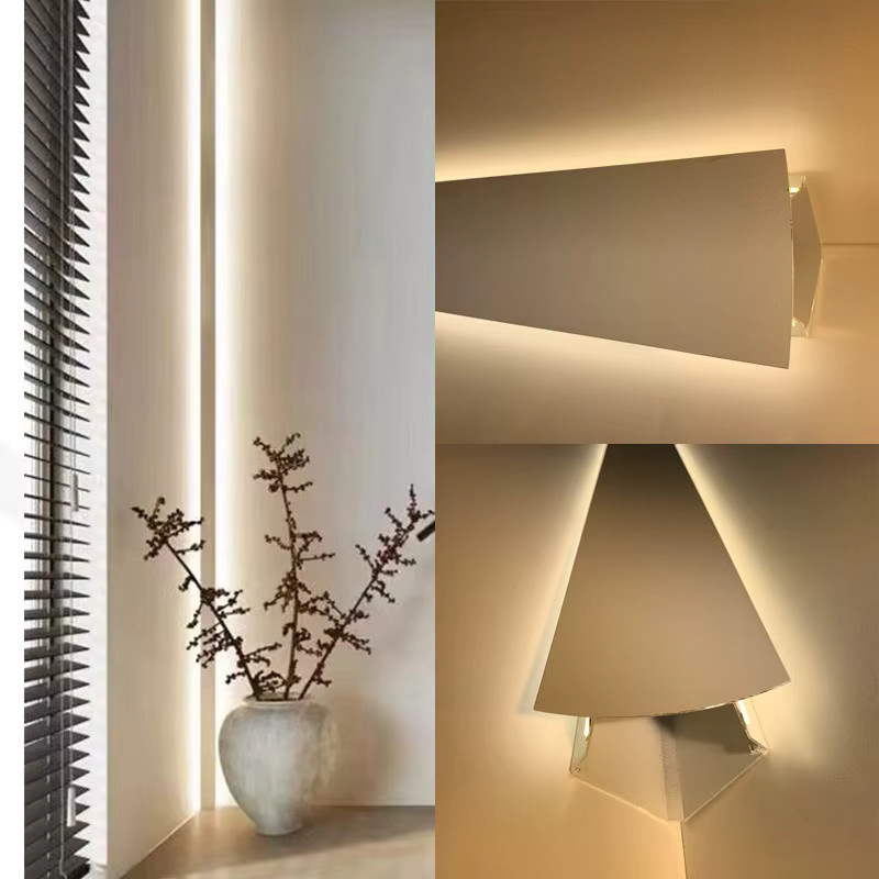 Khelse Aufputz LED-Deckenleuchte aus Aluminium mit integriertem Streifenlicht für Wand und Decke - Bild 2