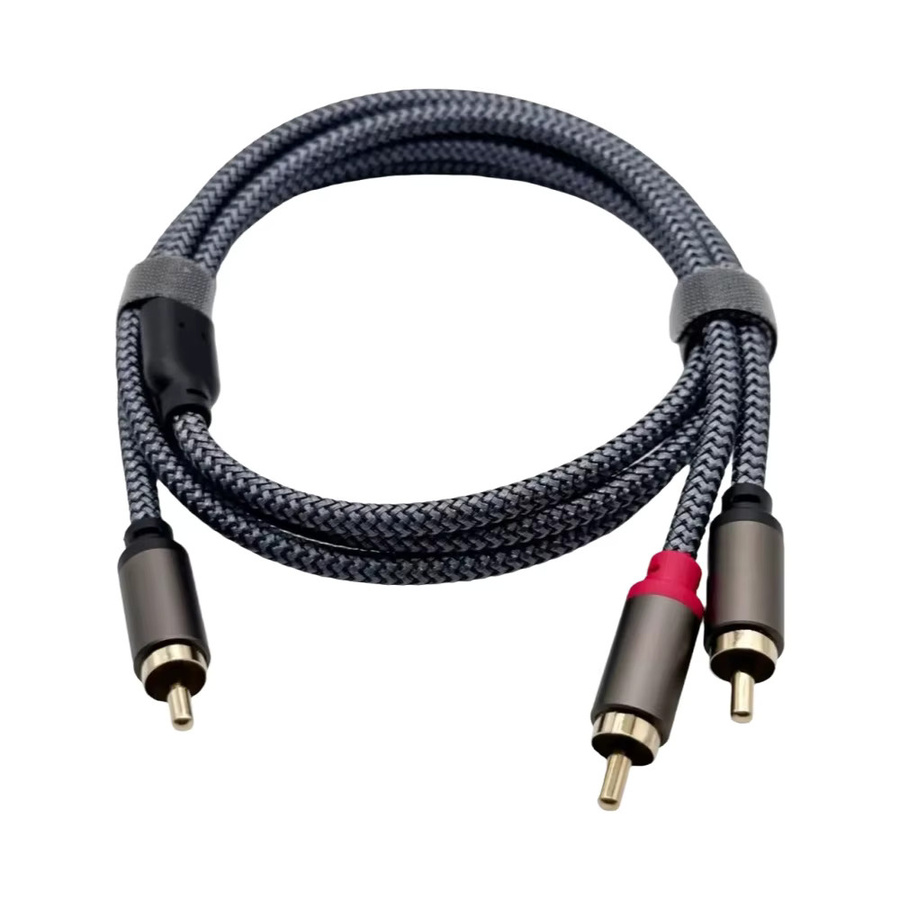 RCA-Splitter-Audiokabel Adapterkabel 1 auf 2 Stecker auf Buchse für TV, CD, DVD, Subwoofer, Verstärker und Lautsprecher - Bild 7