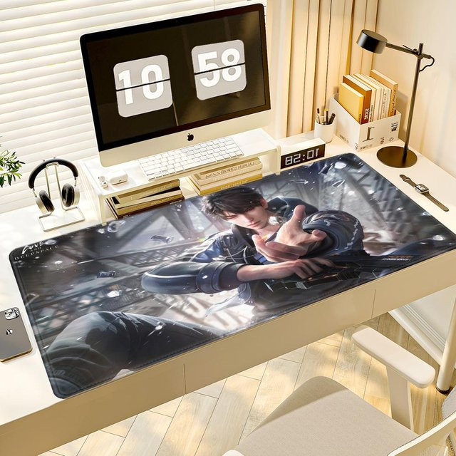 Mauspad Love and Deepspace Caleb Anime Gaming Mousepad für PC und Laptop in Braun und Multicolour - Bild 1